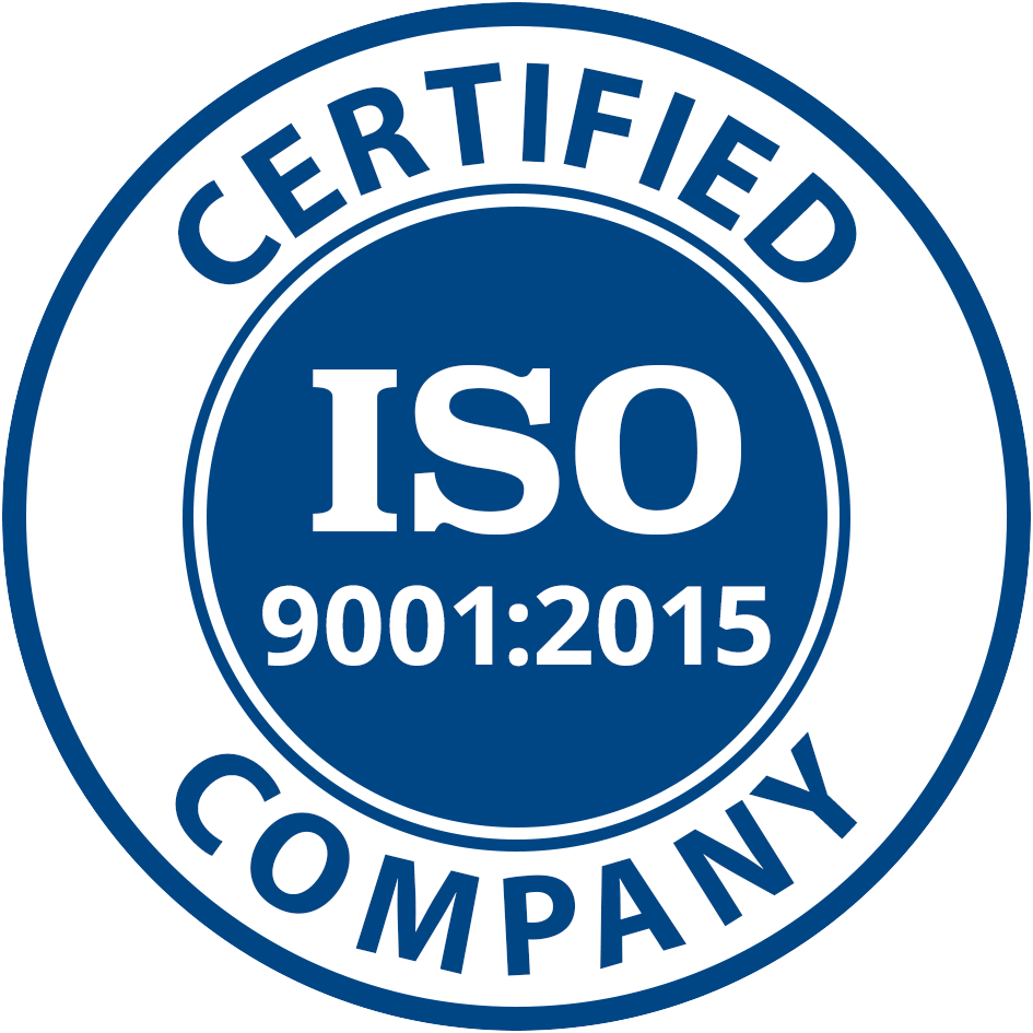 ISO 9001:2015 certification badge