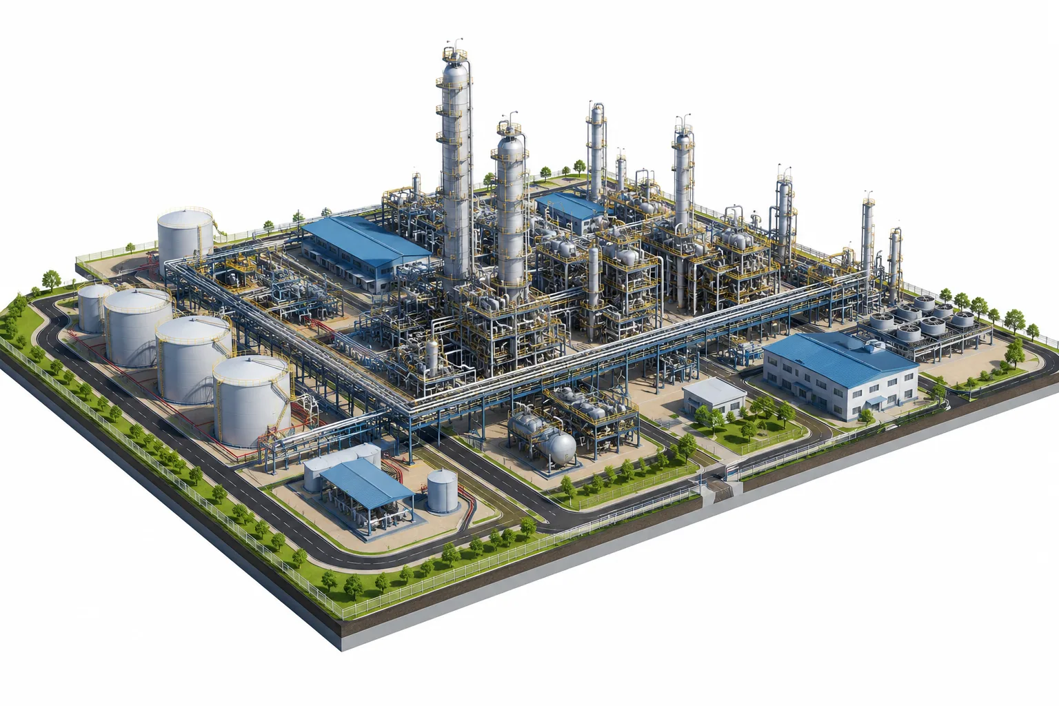Greenfield industrial plant engineering project